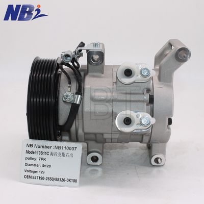 हेलाक्स राइट आउट एयर कंप्रेसर FAW 10s11c 7 PK12VOEM 447190-2650/88320-0K100 इस्तेमाल की जाने वाली स्थिति 12V वोल्टेज